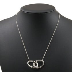 Tiffany & Co. Elsa Peretti Double Loop Necklace, 925 Silver, approx. 10.0g, Loop, Women's, I213023113