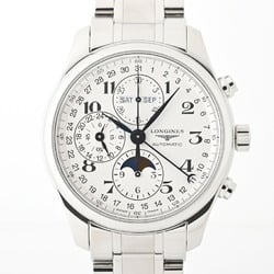 LONGINES Master Collection Chrono Moon Phase L27734786 Silver Automatic Watch A-156477