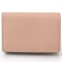 BALENCIAGA Tri-fold wallet Compact 558208 Embossed leather Pink beige S-156500