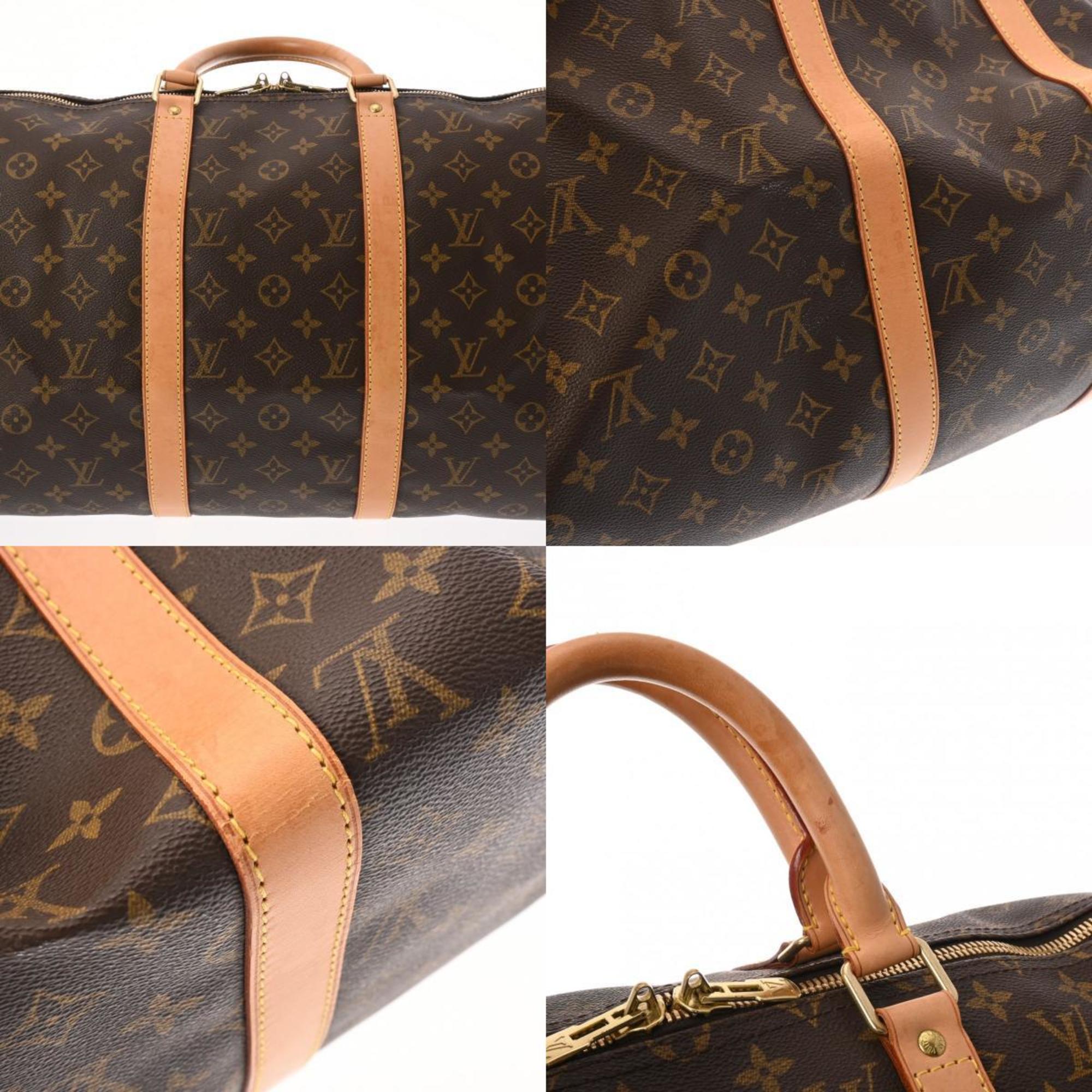 LOUIS VUITTON Louis Vuitton Monogram Keepall 50 Brown M41426 Unisex Canvas Boston Bag