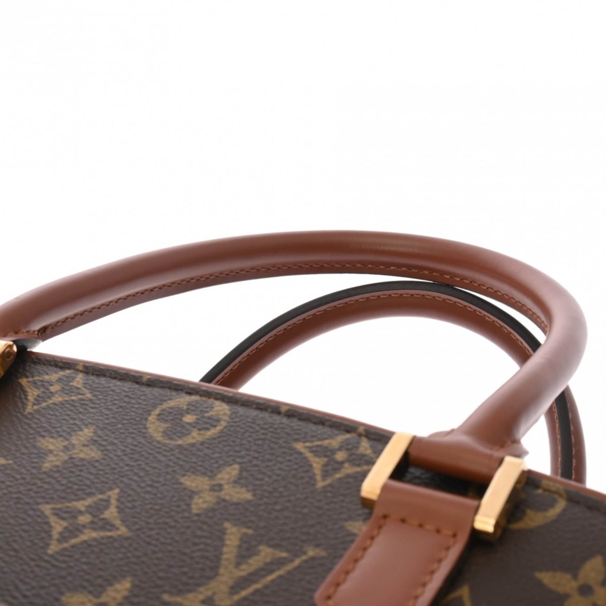 LOUIS VUITTON Louis Vuitton Monogram Saria Horizontal SP Order Brown Women's Canvas Handbag