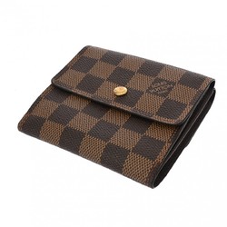 LOUIS VUITTON Damier Portefeuille Elise Brown N61654 Unisex Canvas Bi-fold Wallet