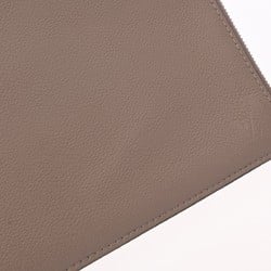 LOUIS VUITTON Louis Vuitton Pochette Jour PM Taupe R99760 Unisex Taurillon Leather Clutch Bag