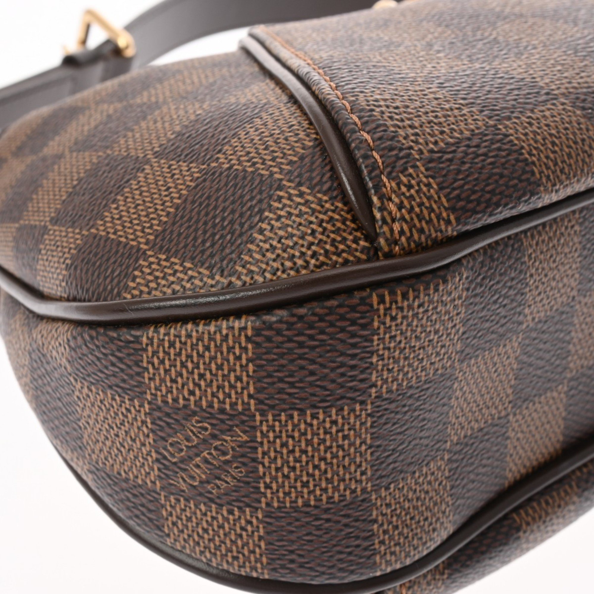 LOUIS VUITTON Damier Thames PM Brown N48180 Women's Canvas Bag