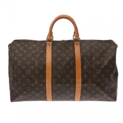 LOUIS VUITTON Louis Vuitton Monogram Keepall 50 Brown M41426 Unisex Canvas Boston Bag