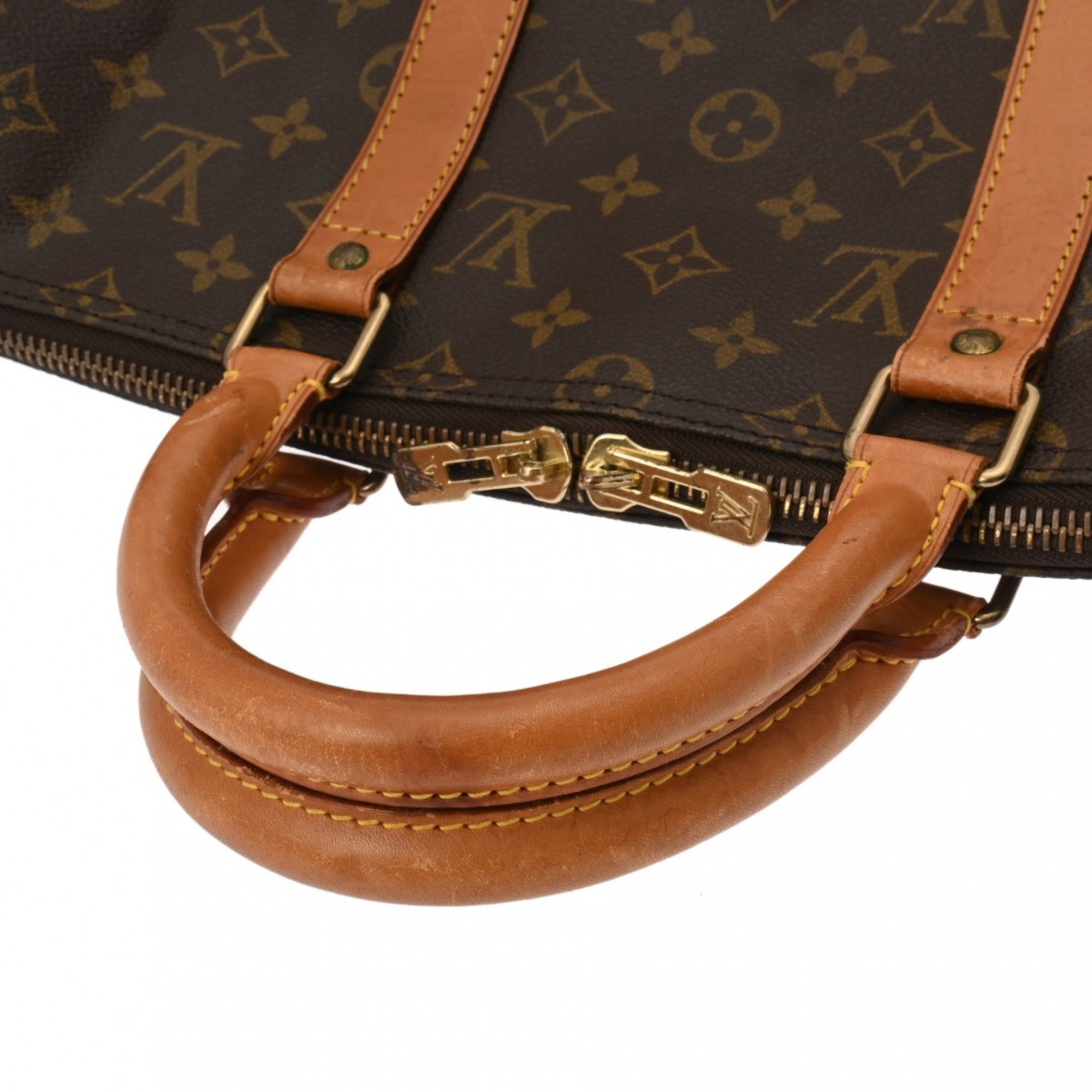 LOUIS VUITTON Louis Vuitton Monogram Keepall 50 Brown M41426 Unisex Canvas Boston Bag