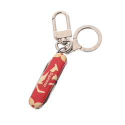 LOUIS VUITTON Louis Vuitton Key Ring Pocket Knife Supreme Collaboration Red/White MP2070 Women's Metal Holder