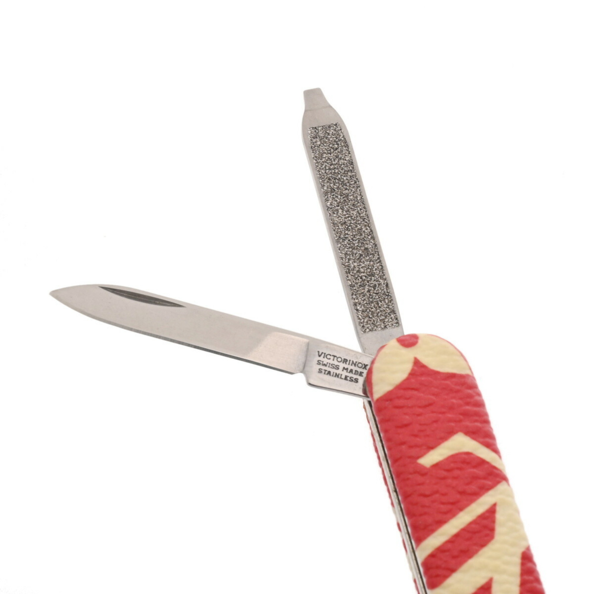 LOUIS VUITTON Louis Vuitton Key Ring Pocket Knife Supreme Collaboration Red/White MP2070 Women's Metal Holder