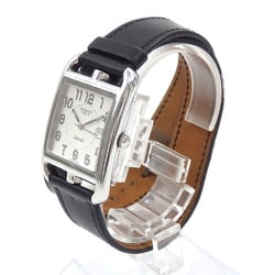 Hermes Watch Cape Cod Ladies Automatic SS Leather Strap CC1.710 Double Winding 043007