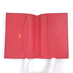 Hermes Agenda PM Notebook Cover Red Leather ○Y Stamp Made around 1995 Women's Men's Unisex 043096