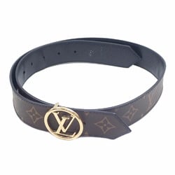 Louis Vuitton Belt LV Circle 35MM Reversible Women's Noir Black 32 Inch 80cm Monogram Epi M0564W