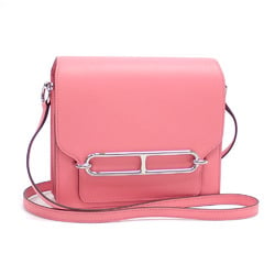 Hermes Ruri Shoulder Bag for Women, Rose Azalee, Pink, Evercolor, Y Stamp, Made around 2020, HERMES