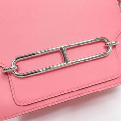 Hermes Ruri Shoulder Bag for Women, Rose Azalee, Pink, Evercolor, Y Stamp, Made around 2020, HERMES