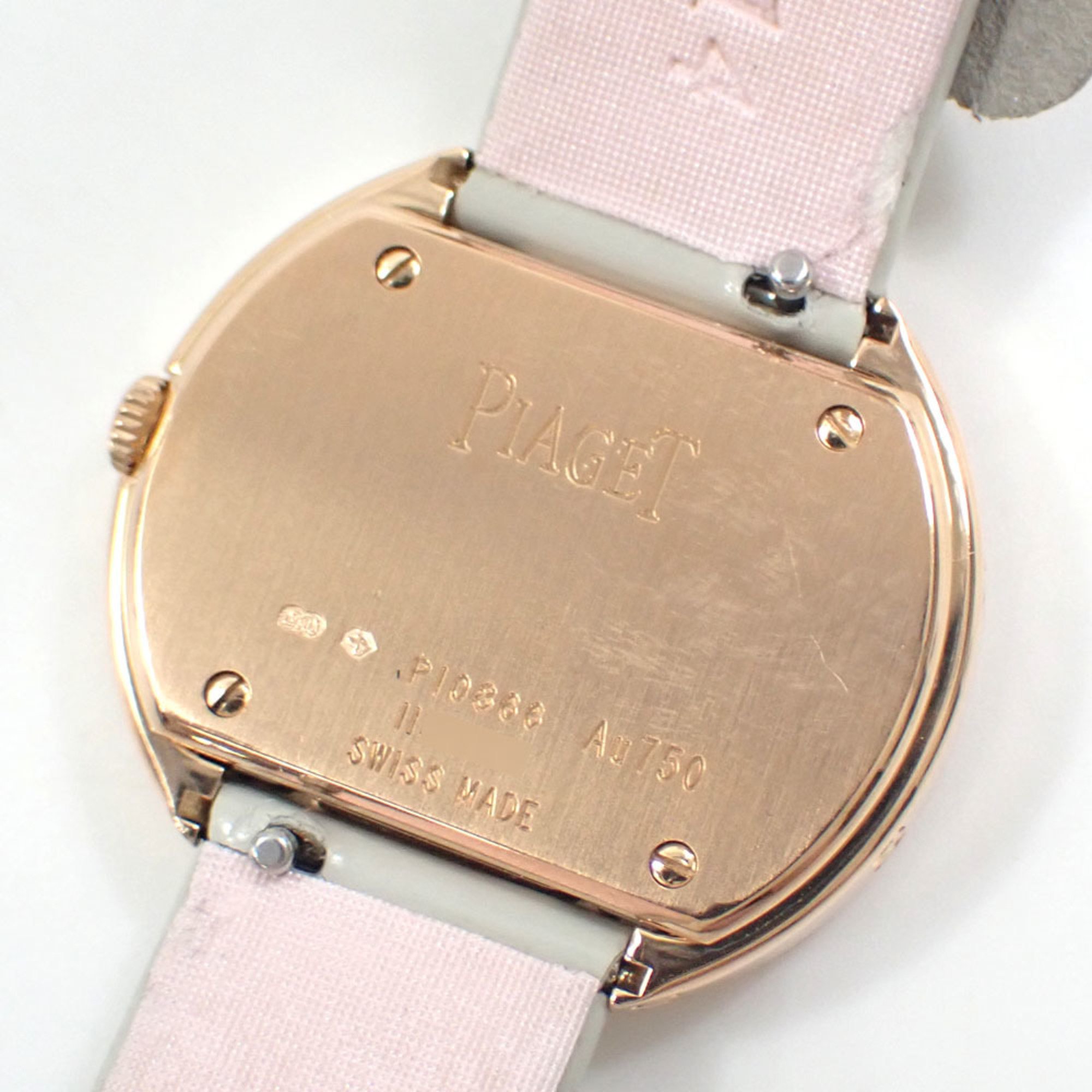 Piaget Possession Watch for Women, Quartz, K18 Leather Strap, P10866, Battery Operated, Diamond, 750 Yellow Gold, Flower, 042954