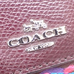 Coach Boston Bag for Women, Brown, Pink, PVC, Leather, F57274, Shoulder, Happy Bird