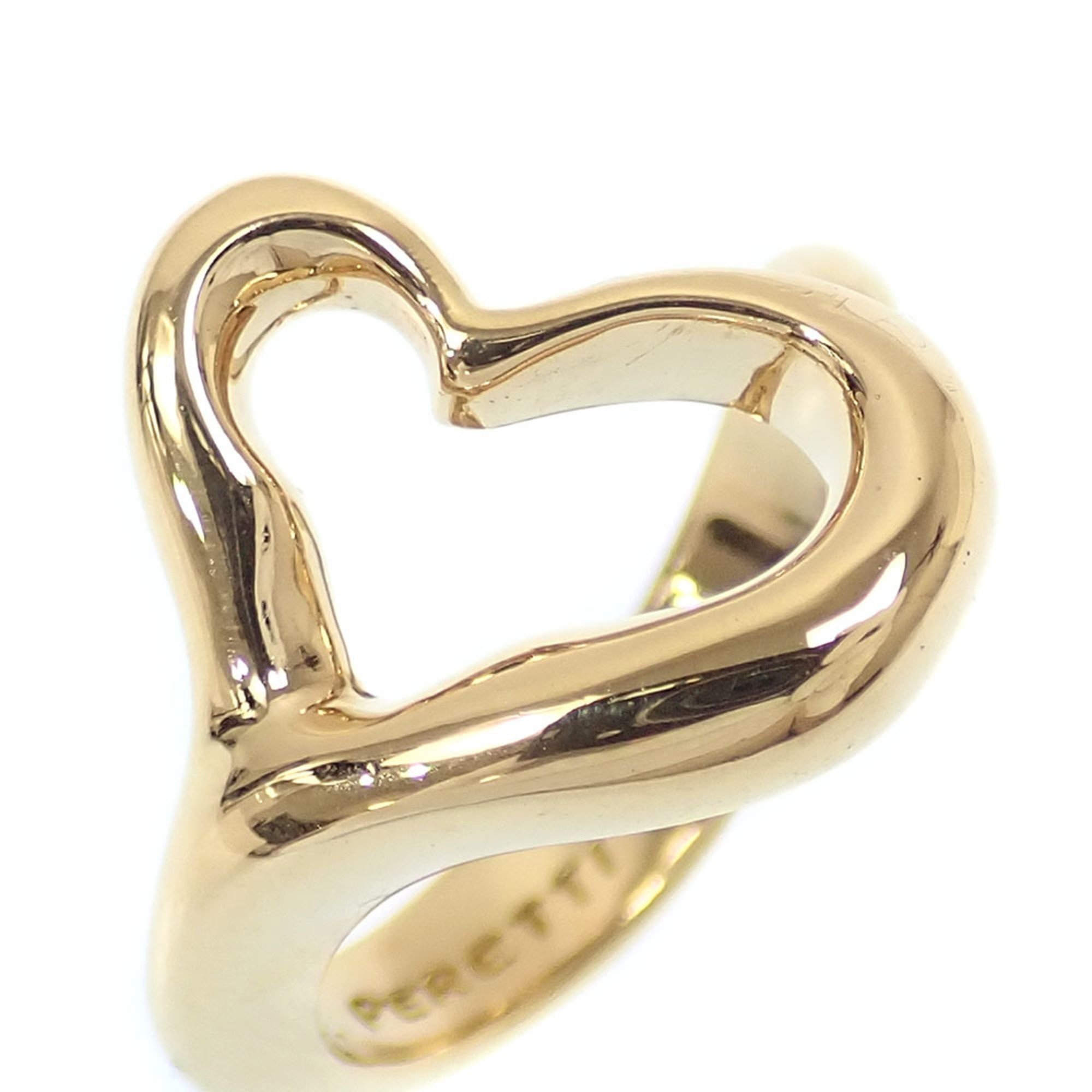 Tiffany Heart Ring for Women, K18YG, Size 9.5, 8.3g, 18K Yellow Gold, 750, Elsa Peretti, 74239986