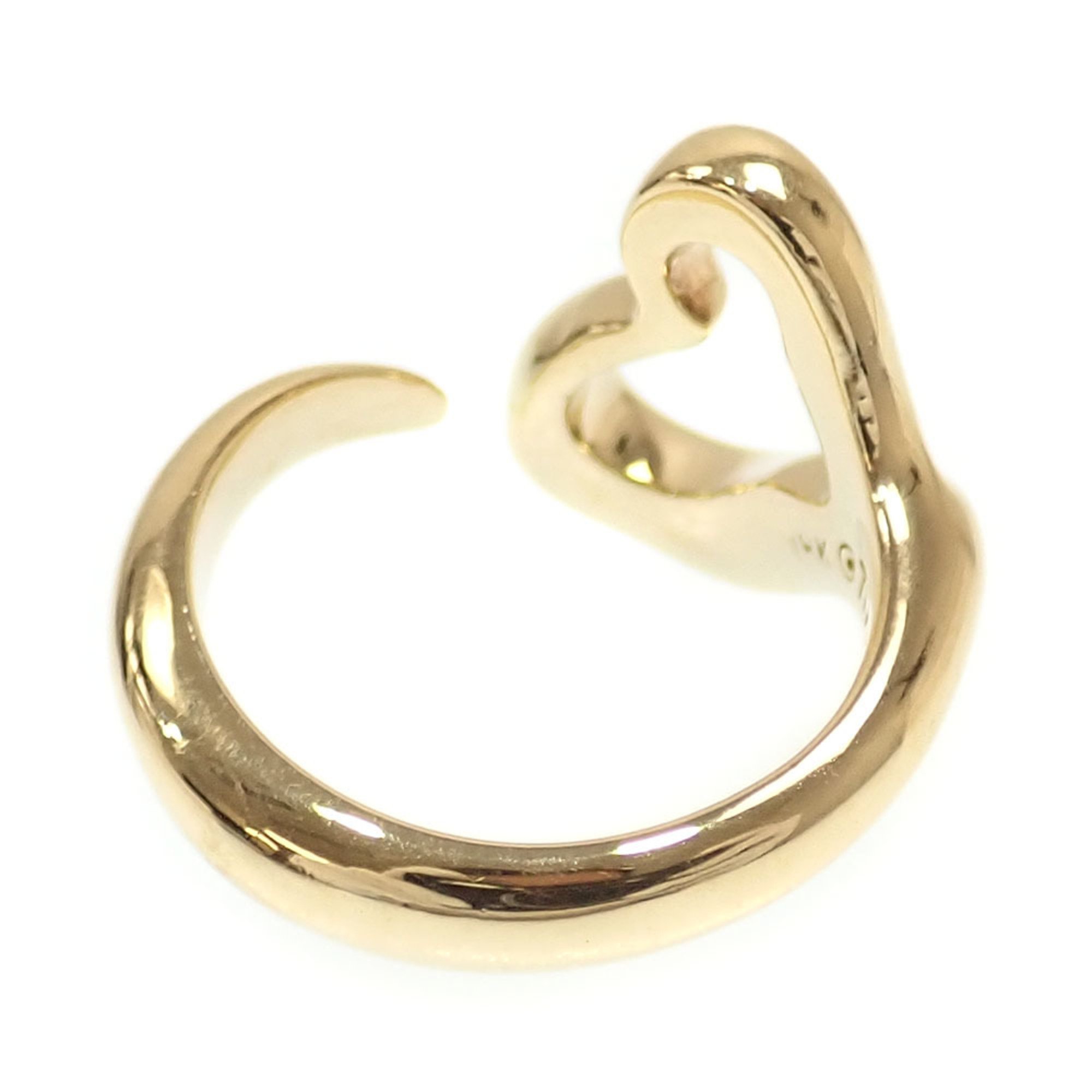 Tiffany Heart Ring for Women, K18YG, Size 9.5, 8.3g, 18K Yellow Gold, 750, Elsa Peretti, 74239986