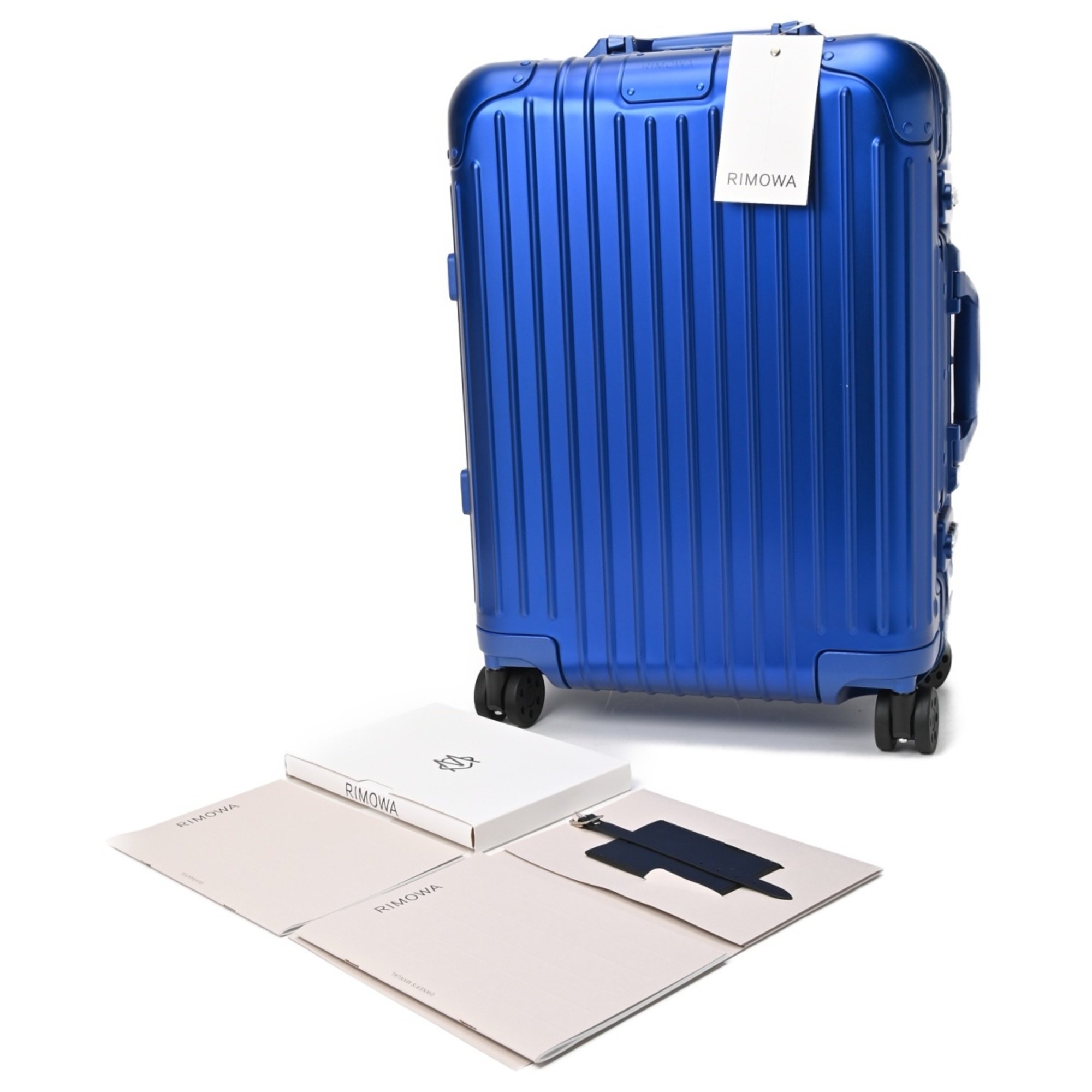 RIMOWA Suitcase Original Cabin 92553054 Alum Blue T-156594