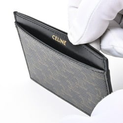 CELINE Card Holder Case 10B702BQ4.38NO Triomphe Canvas Black T-156593