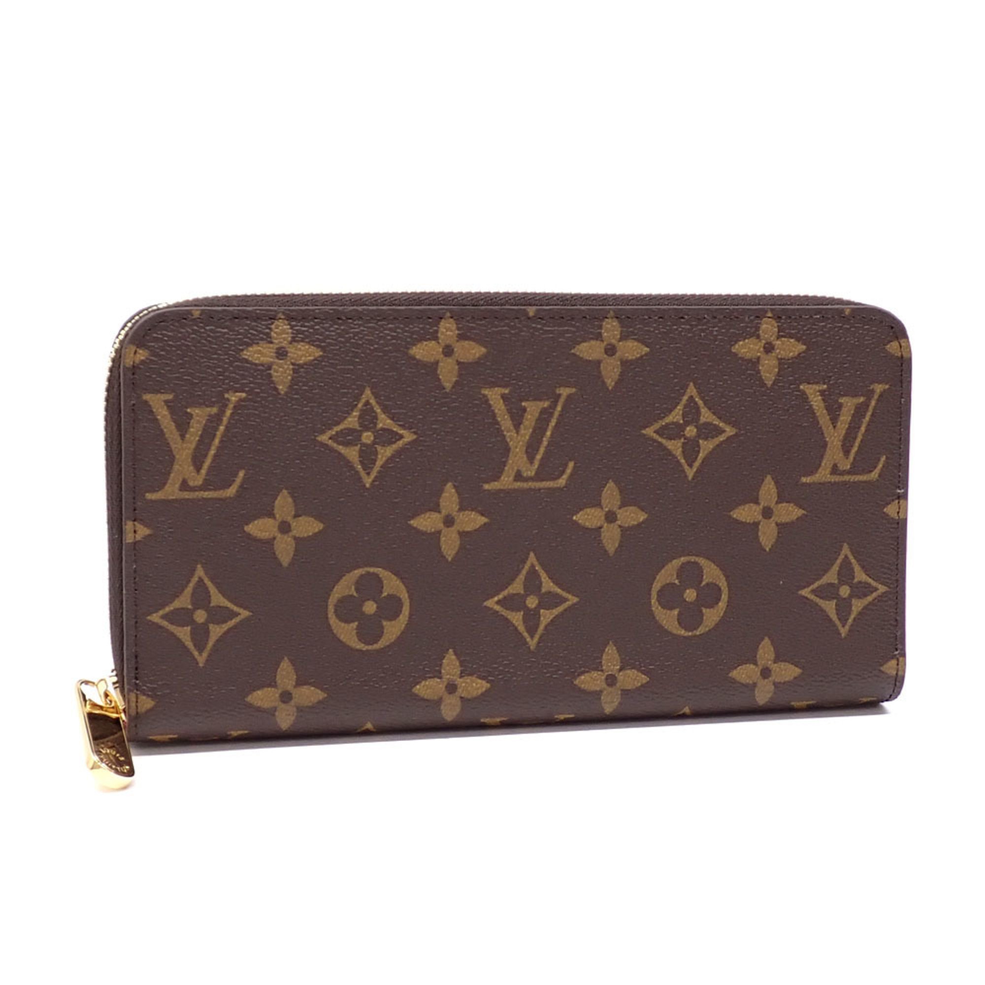 Louis Vuitton Round Long Wallet Monogram Zippy Women's M41895 Fuchsia