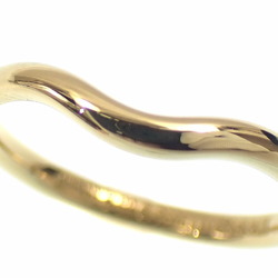 Tiffany Curved Band Ring for Women, K18YG, Size 11, 2.3g, 18K 750 Yellow Gold