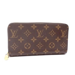 Louis Vuitton Round Long Wallet Monogram Zippy Women's M42616 Brown