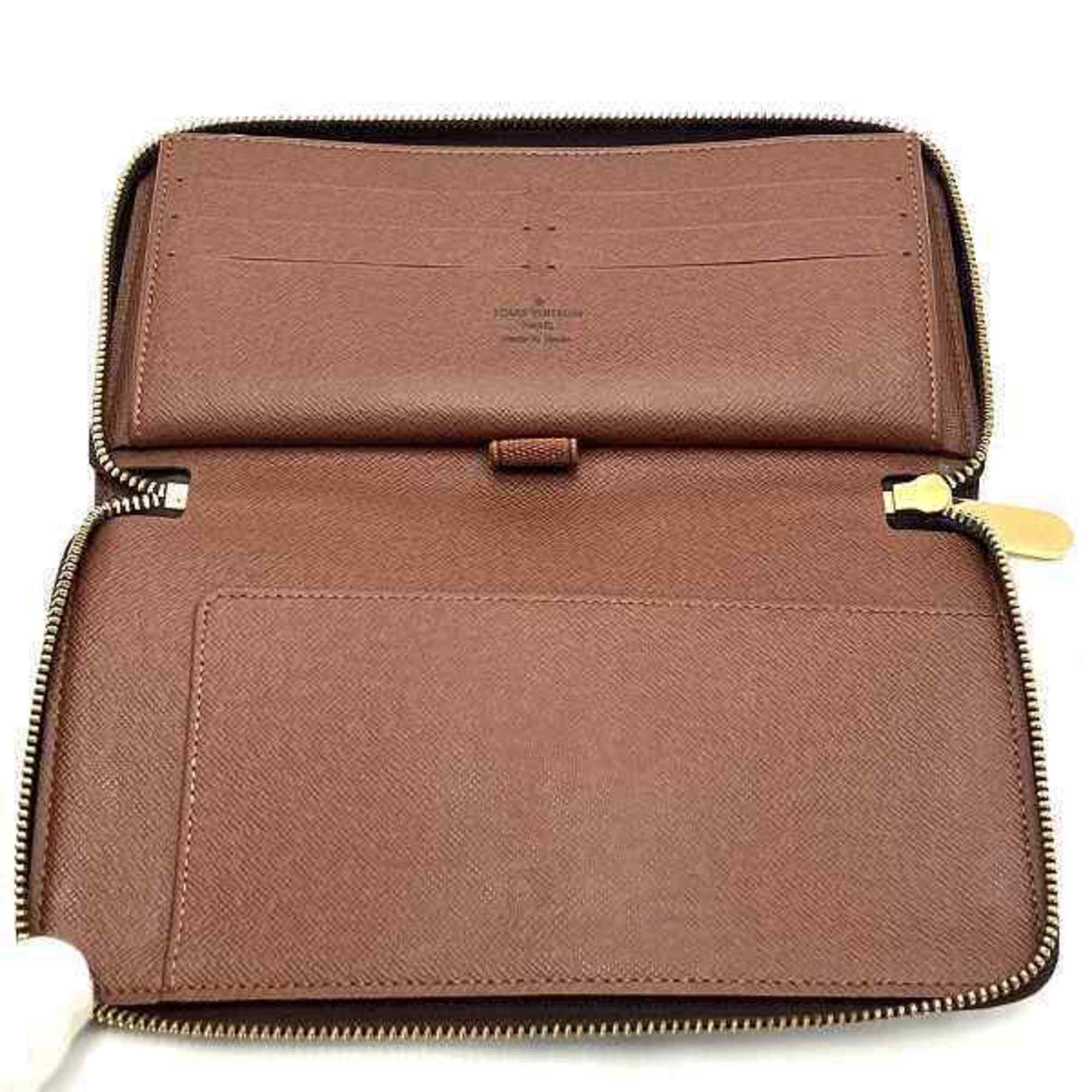 Louis Vuitton Monogram Zippy Organizer M60002 Round Long Wallet for Men and Women