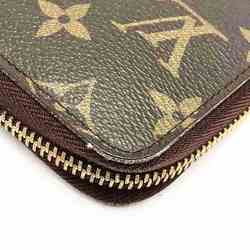 Louis Vuitton Monogram Zippy Organizer M60002 Round Long Wallet for Men and Women