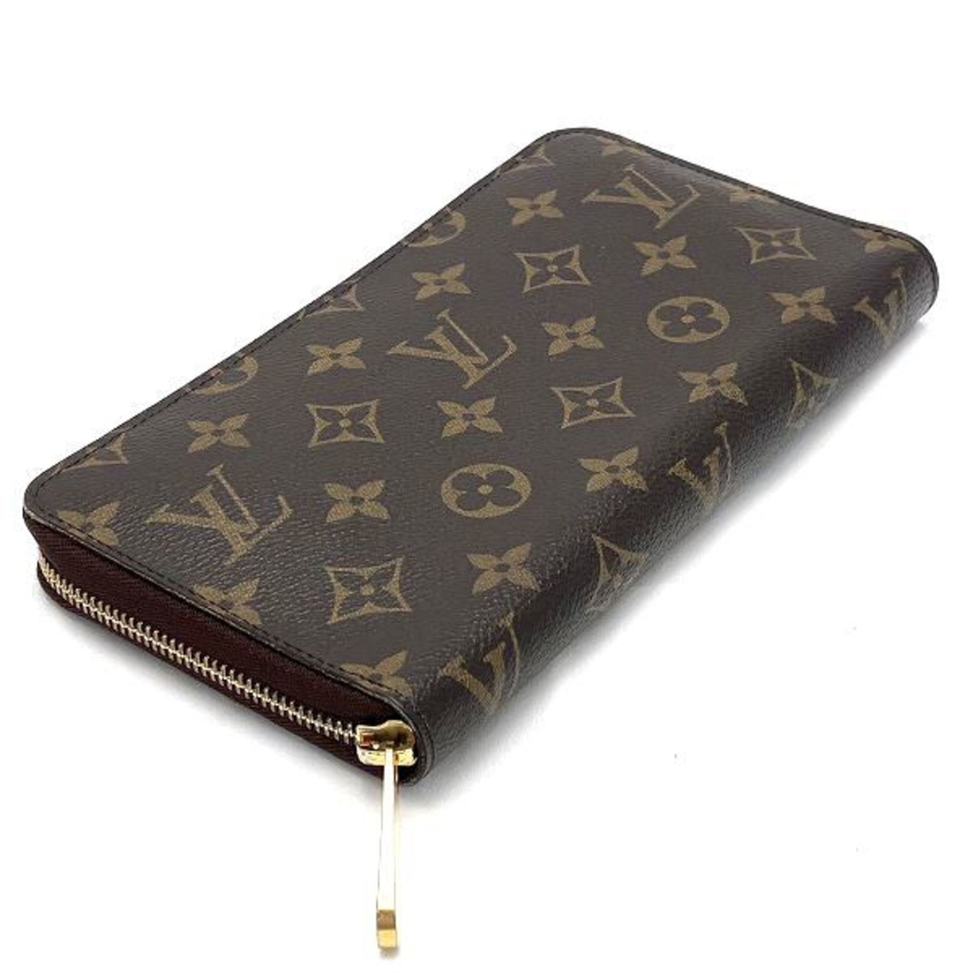 Louis Vuitton Monogram Zippy Organizer M60002 Round Long Wallet for Men and Women