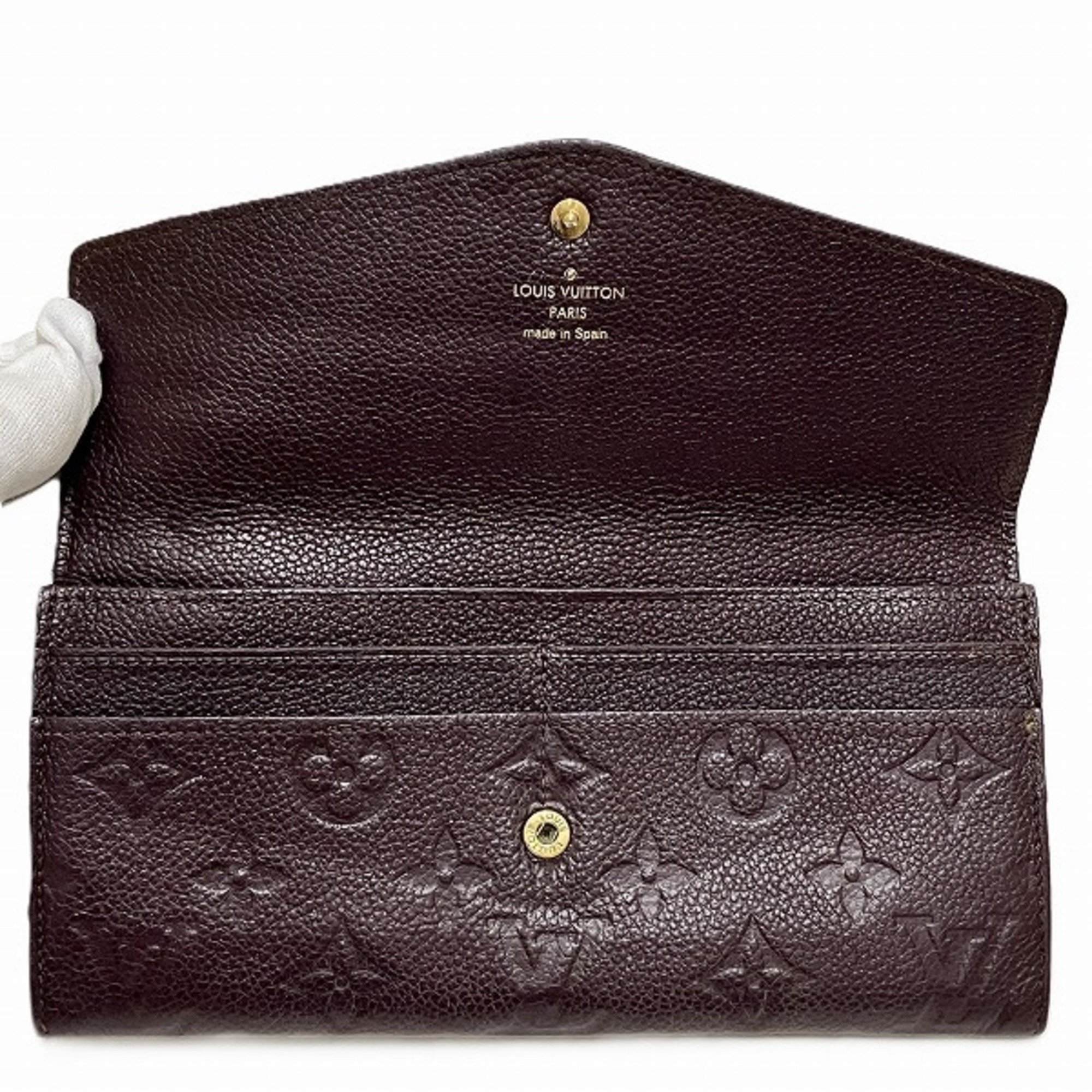 Louis Vuitton Monogram Empreinte Portefeuille Curieuse M60300 Orb Long Wallet Bi-fold for Women