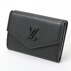 Louis Vuitton LOUIS VUITTON Portefeuille Lock Tri-fold Wallet M68787 Calf Leather Noir (Black) S-156508