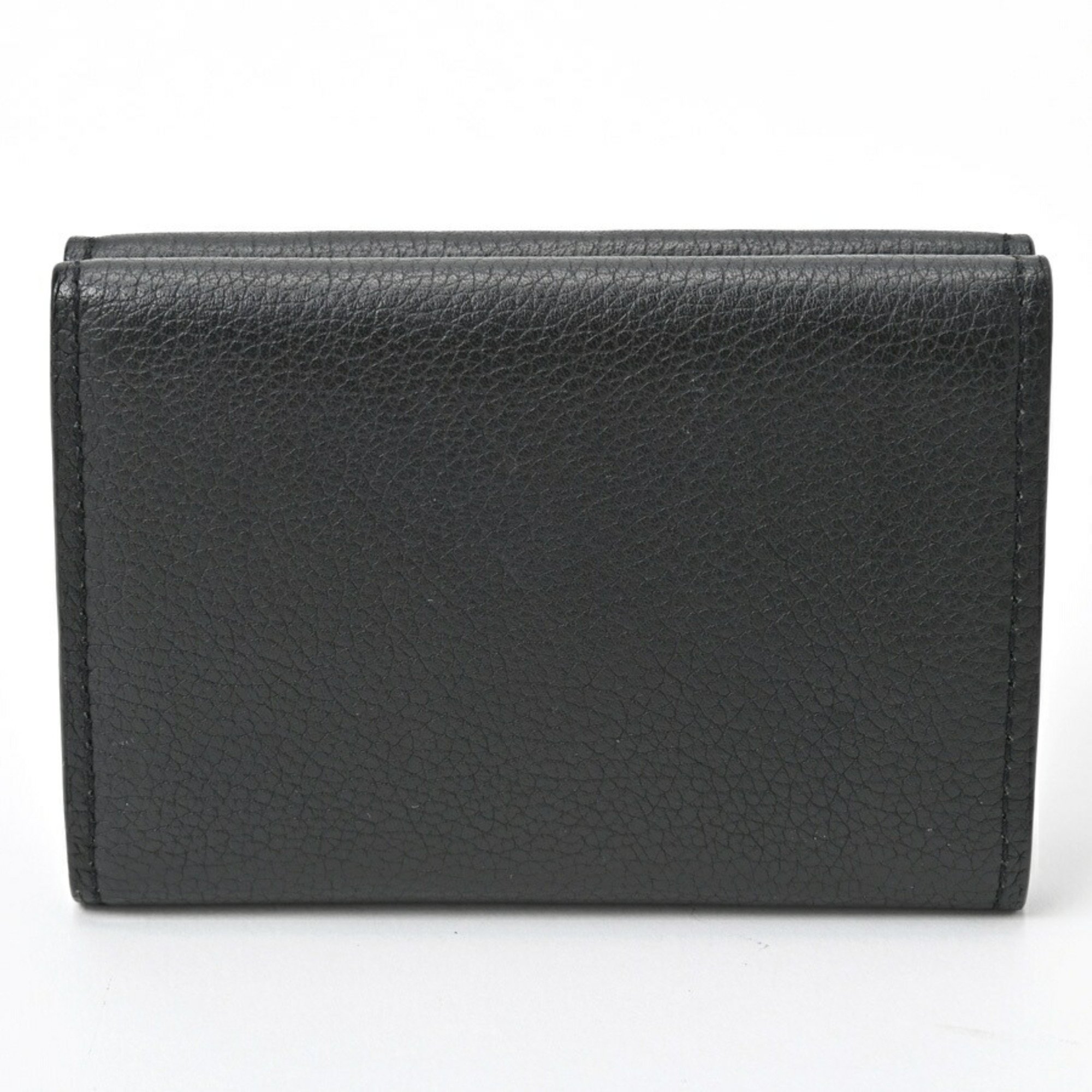 Louis Vuitton LOUIS VUITTON Portefeuille Lock Tri-fold Wallet M68787 Calf Leather Noir (Black) S-156508