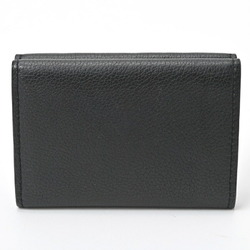 Louis Vuitton LOUIS VUITTON Portefeuille Lock Tri-fold Wallet M68787 Calf Leather Noir (Black) S-156508