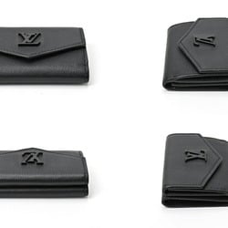 Louis Vuitton LOUIS VUITTON Portefeuille Lock Tri-fold Wallet M68787 Calf Leather Noir (Black) S-156508