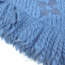 Louis Vuitton Scarf Echarpe Mania Ladies M75504 Blue Petrol Wool etc. 043032