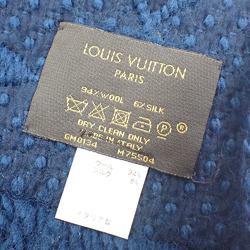 Louis Vuitton Scarf Echarpe Mania Ladies M75504 Blue Petrol Wool etc. 043032