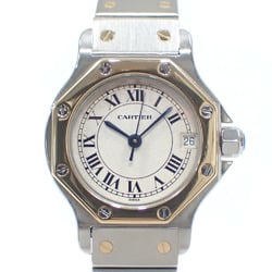 Cartier Watch Santos Octagon SM Ladies Quartz SS W2001683 Battery Operated