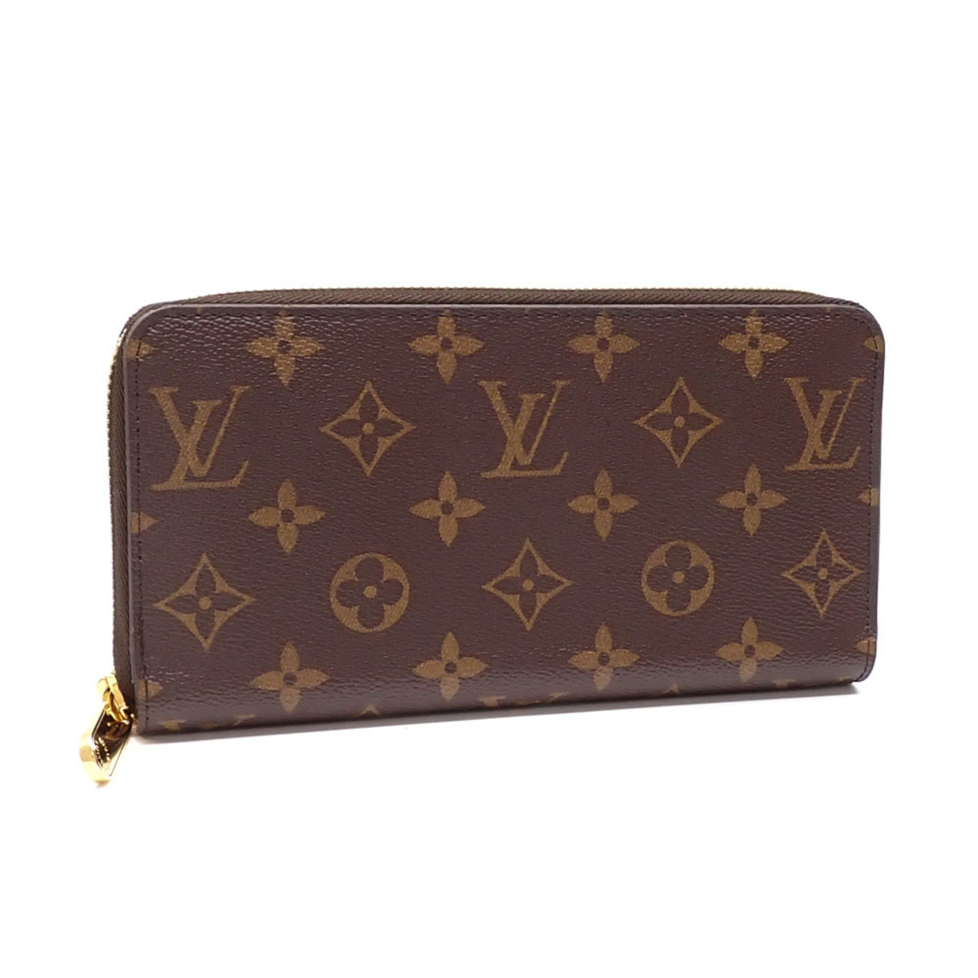 Louis Vuitton Round Long Wallet Monogram Zippy Women's M41894 Rose Ballerine