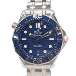 Omega Watch Seamaster Diver 300M Men's Automatic SS Sedna Gold 210.20.42.20.03.002 Winding