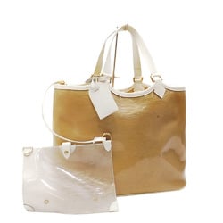 Louis Vuitton Tote Bag Epi Plage Lagoon Bay Women's M92471 Sable White Yellow Hand Vinyl Leather