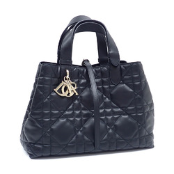 Christian Dior Handbag Macrocannage Toujours Bag Medium Women's Black Calfskin M2821OSHJ_M900