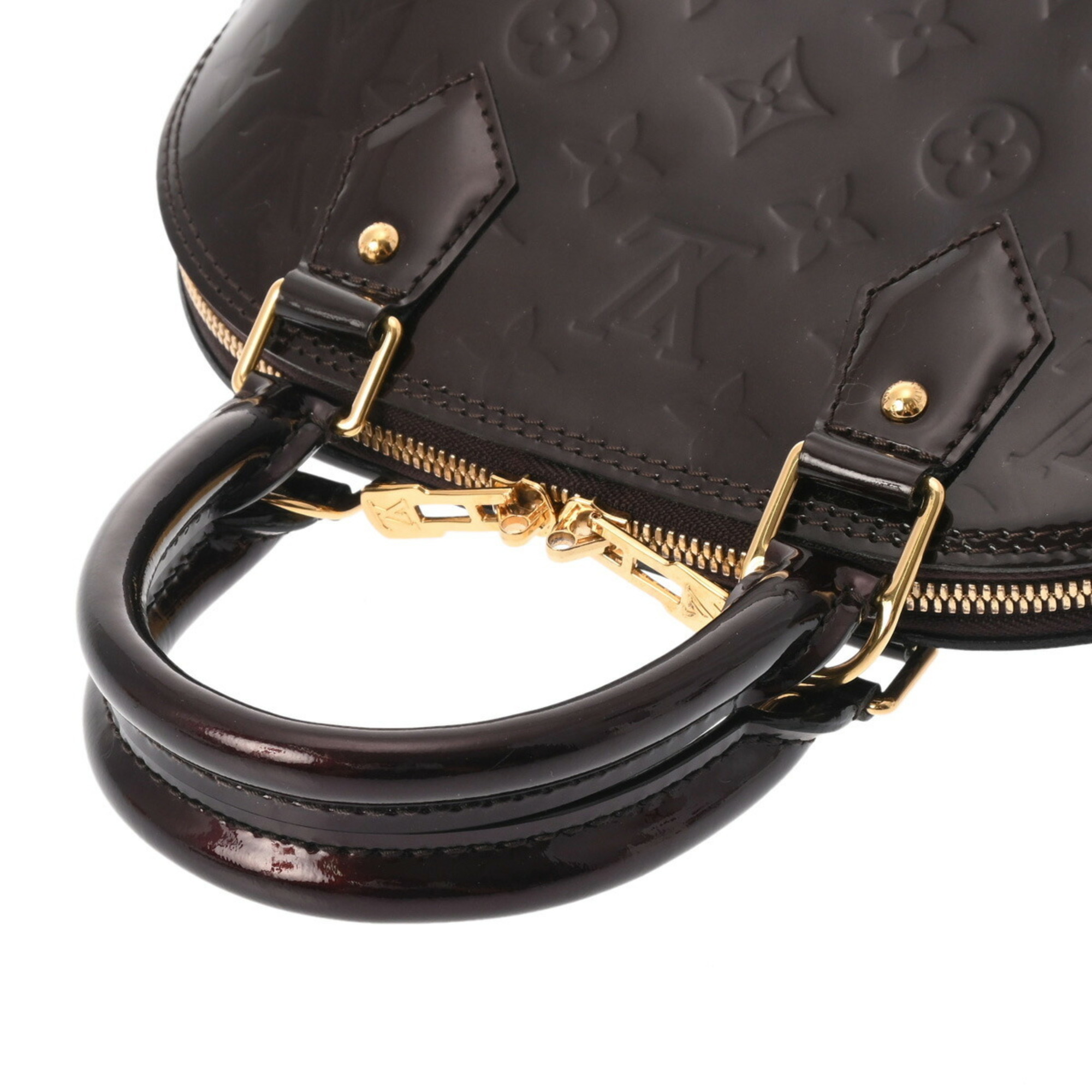 LOUIS VUITTON Vernis Alma BB Amarante M91678 Women's Monogram Bag