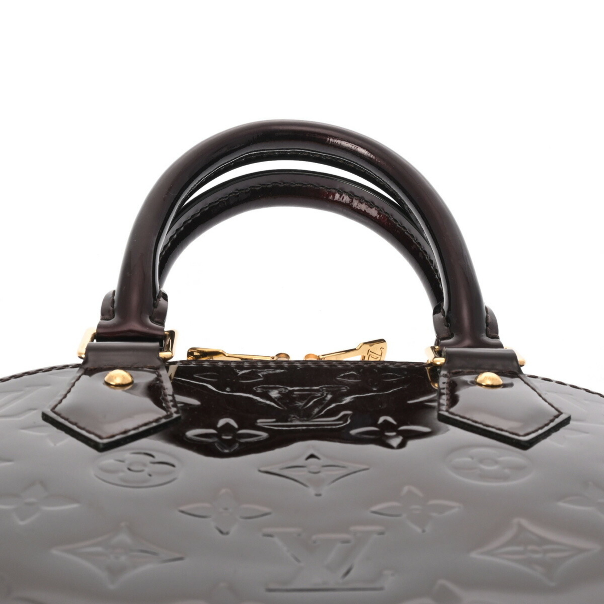 LOUIS VUITTON Vernis Alma BB Amarante M91678 Women's Monogram Bag