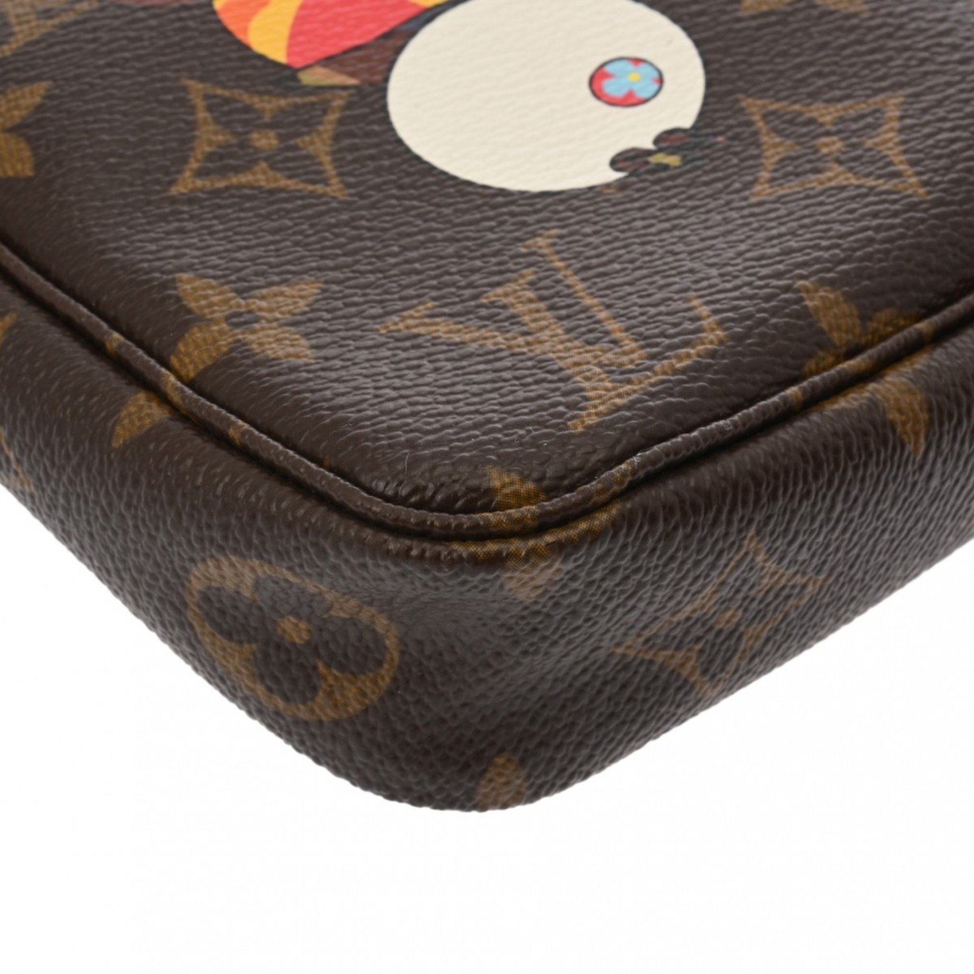 LOUIS VUITTON Louis Vuitton Monogram Panda Pochette Accessory Brown M51981 Women's Canvas Pouch