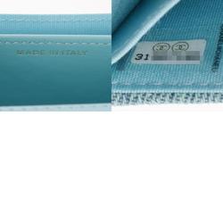 CHANEL Chanel Matelasse 19 Flap Coin Purse Chain Shoulder Light Blue AP1787 Women's Canvas Case