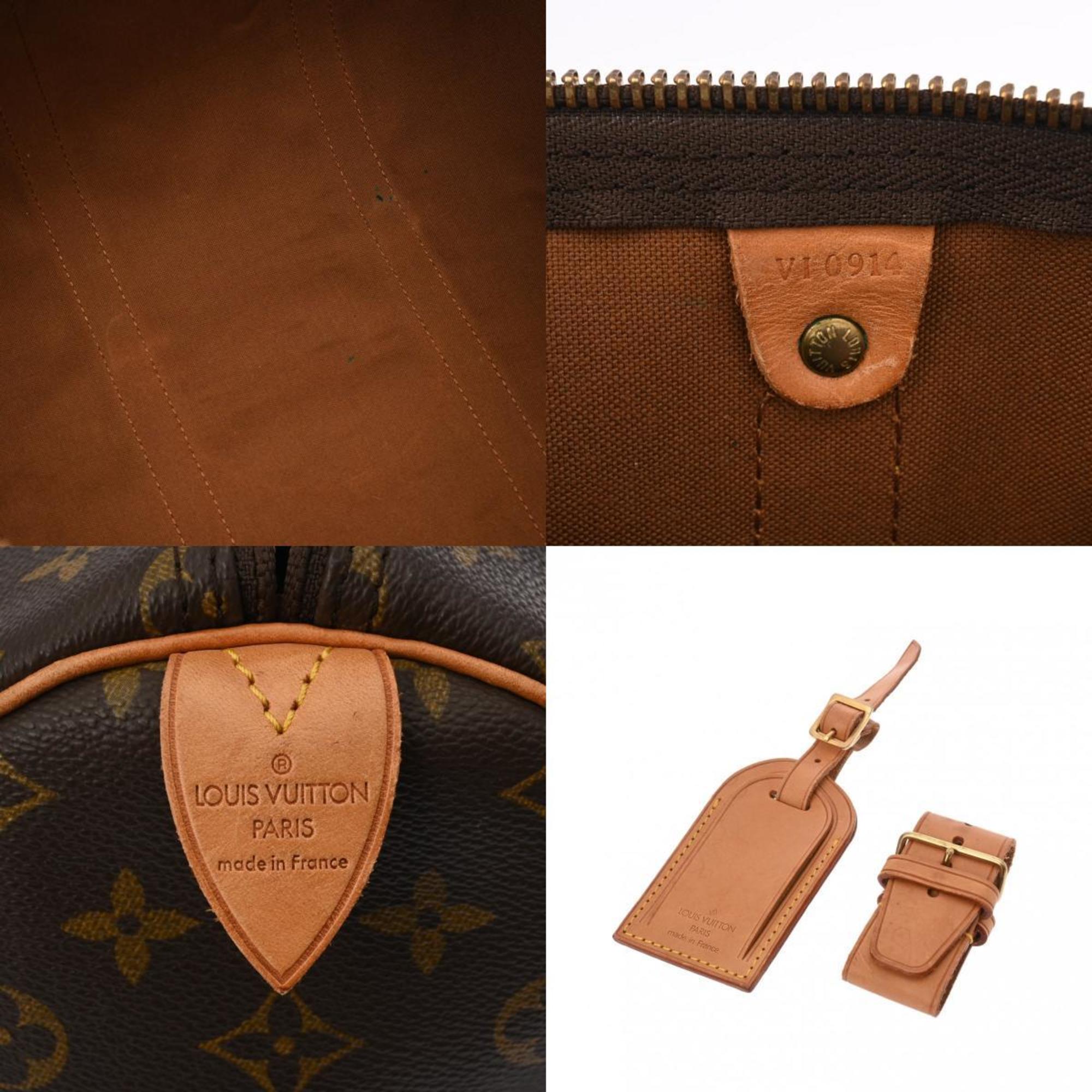 LOUIS VUITTON Louis Vuitton Monogram Keepall 55 Brown M41424 Unisex Canvas Boston Bag