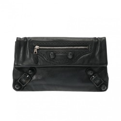 BALENCIAGA Giant Covered Envelope Black 2045340 Unisex Leather Clutch Bag