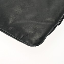 BALENCIAGA Giant Covered Envelope Black 2045340 Unisex Leather Clutch Bag