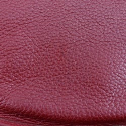 Hermes HERMES Evelyn 2PM Shoulder Bag Taurillon Clemence 2006 Red/□J A5 Snap Button 2 PM Women's