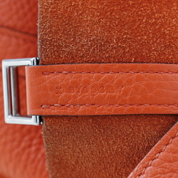 Hermes HERMES Picotin Lock PM Handbag Taurillon Clemence 2016 Orange/X Belt Clasp LockPM Women's